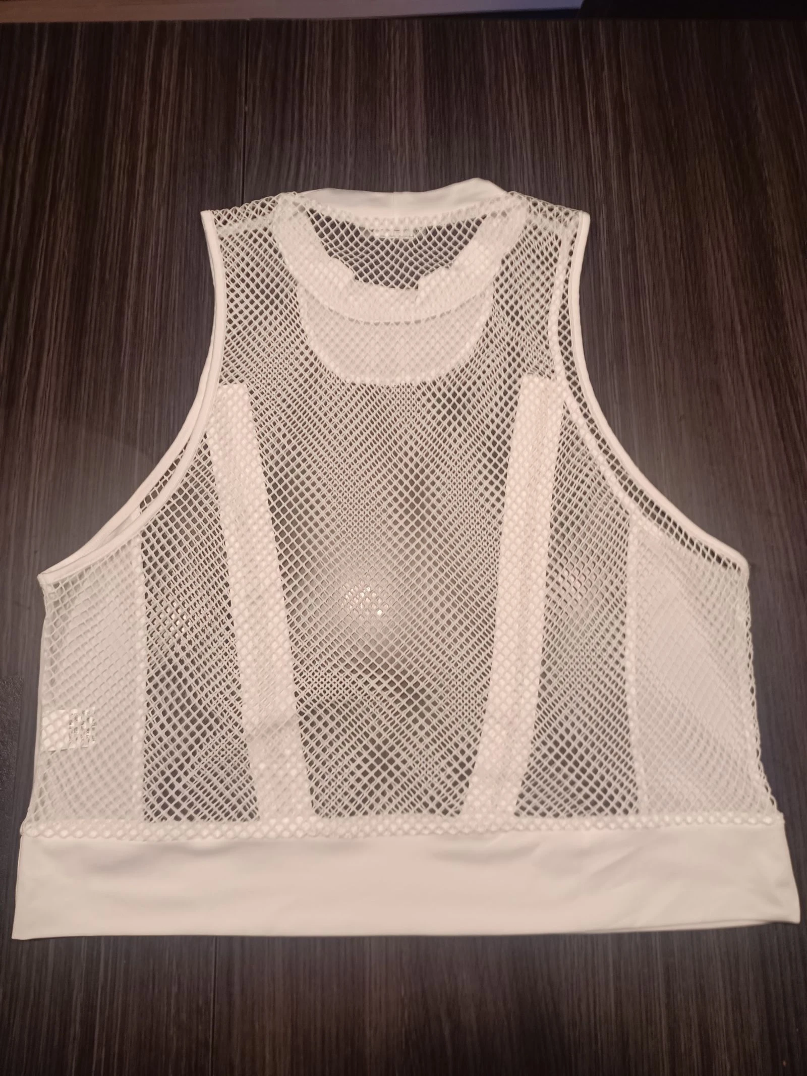 Débardeur crop top branco masculino – photo 8